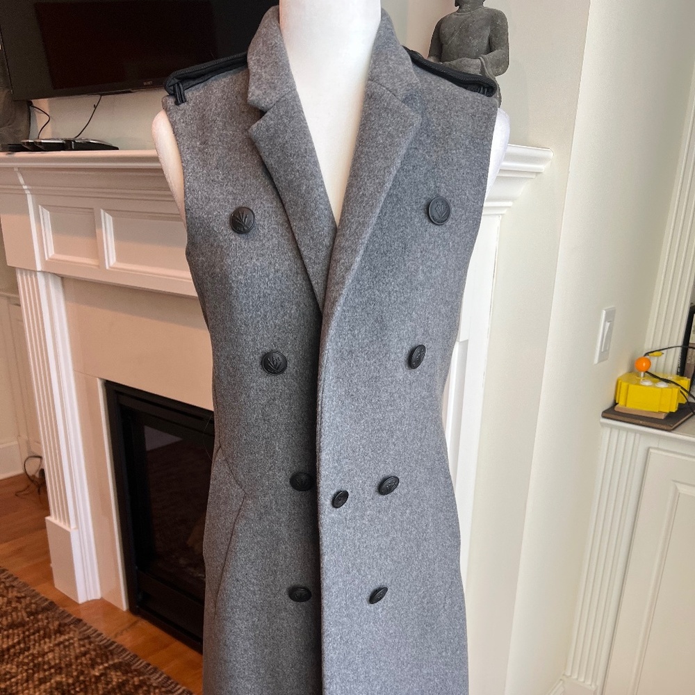 Rag & Bone Gray Military-Style Vest